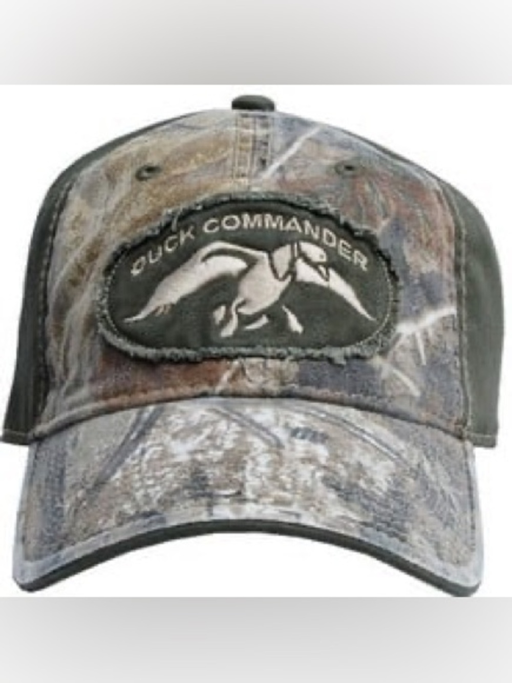 Duck Commander Camouflage Cap in Brown & Green